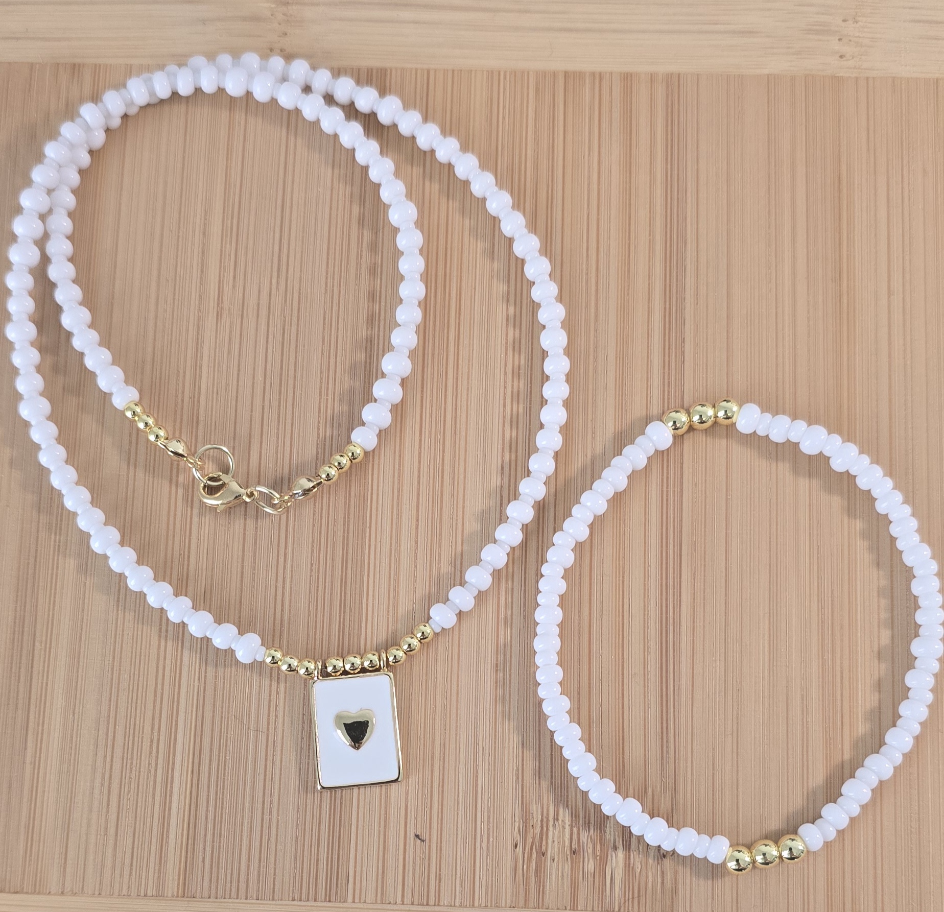 Set collar escapulario & pulsera